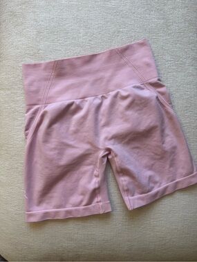 ONER Active Peony Pink Women's High-Waist Pink Active Biker Shorts